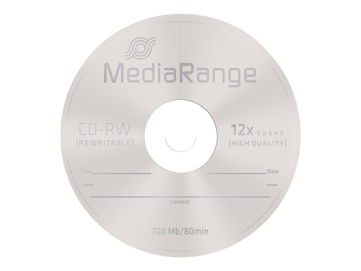 MediaRange CD-RW 700MB 10pcs Spindel 12x