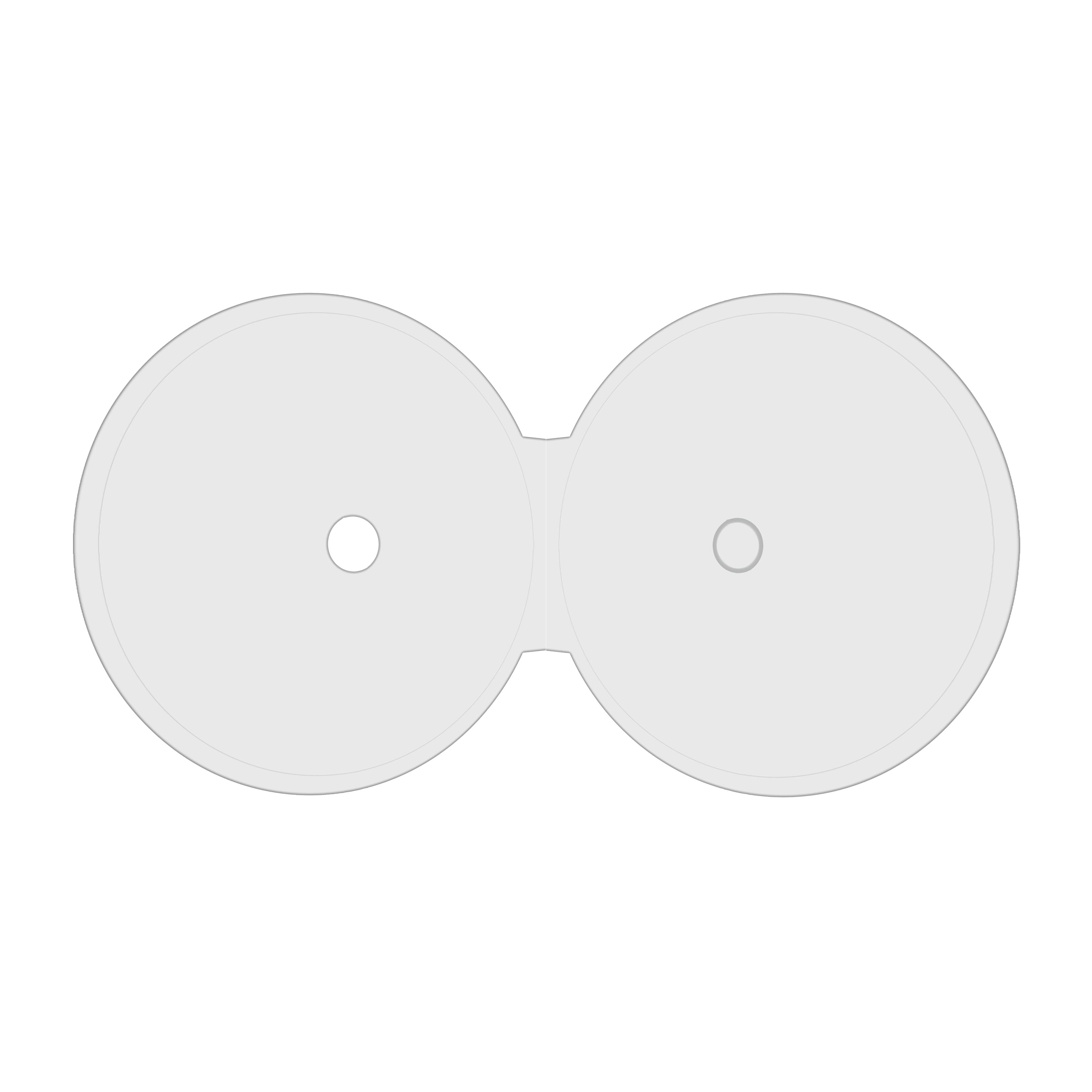 MediaRange Cliptray - CD-Umschläge - Kapazität: 1 CD - weiß (Packung mit 10)