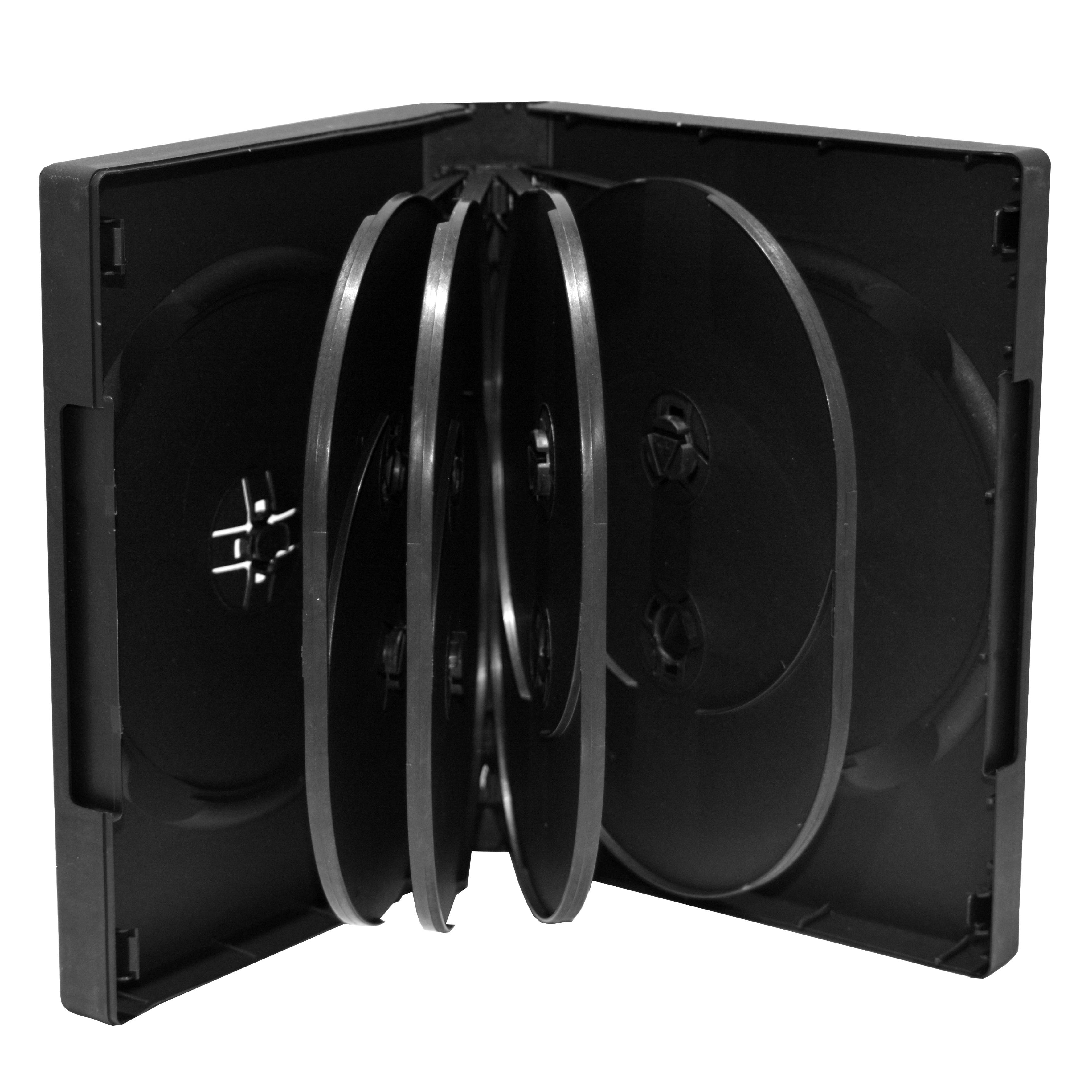 MediaRange BOX35-10, DVD-Hülle, 10 Disks, Schwarz, Kunststoff, 120 mm, 33 mm