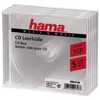Hama - CD-Hülle - Kapazität: 1 CD - durchsichtig (Packung mit 5)