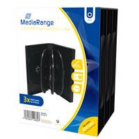 MediaRange BOX35-8, Schmuckschatulle, 8 Disks, Schwarz, Kunststoff, 120 mm, Staubresistent, Kratzresistent
