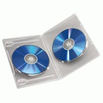 Hama Standard DVD Double Jewel Case - DVD Jewel Case - Kapazität: 2 DVD - durchsichtig (Packung mit 5)