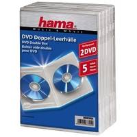 Hama Standard DVD Double Jewel Case - DVD Jewel Case - Kapazität: 2 DVD - durchsichtig (Packung mit 5)