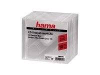 Hama CD Double Jewel Case - Behälter CD-Aufbewahrung - Kapazität: 2 CD - durchsichtig (Packung mit 10)
