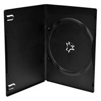 MediaRange Retail pack DVD Case Single Slim - DVD-Slim-Videobox - Kapazität: 1 CD/DVD - Schwarz (Packung mit 10)