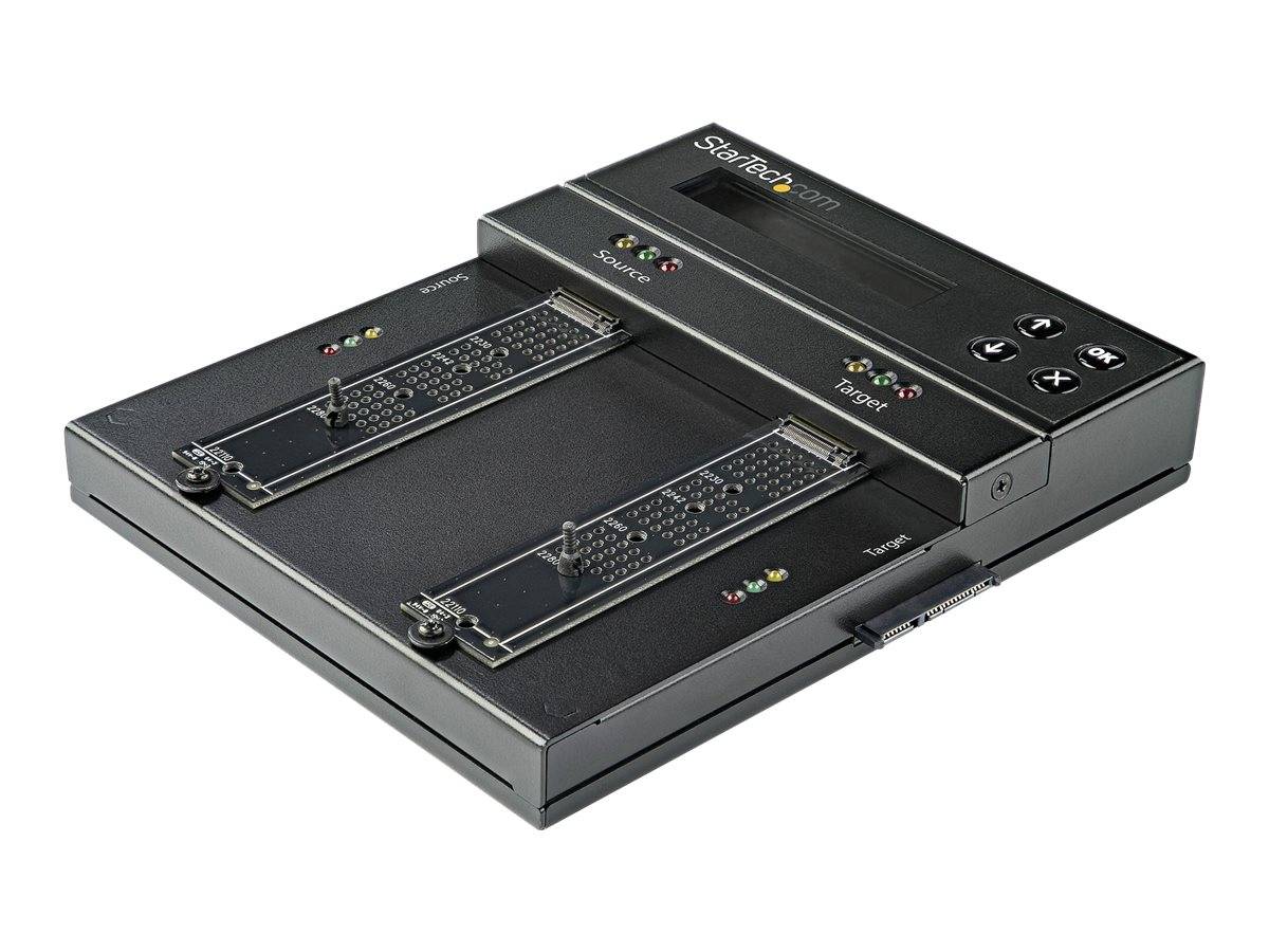 StarTech.com Selbständiger M.2 SATA & M.2 NVMe Duplikator und Löscher - SATA/SSD Festplatten klonen/löschen für M.2 PCIe