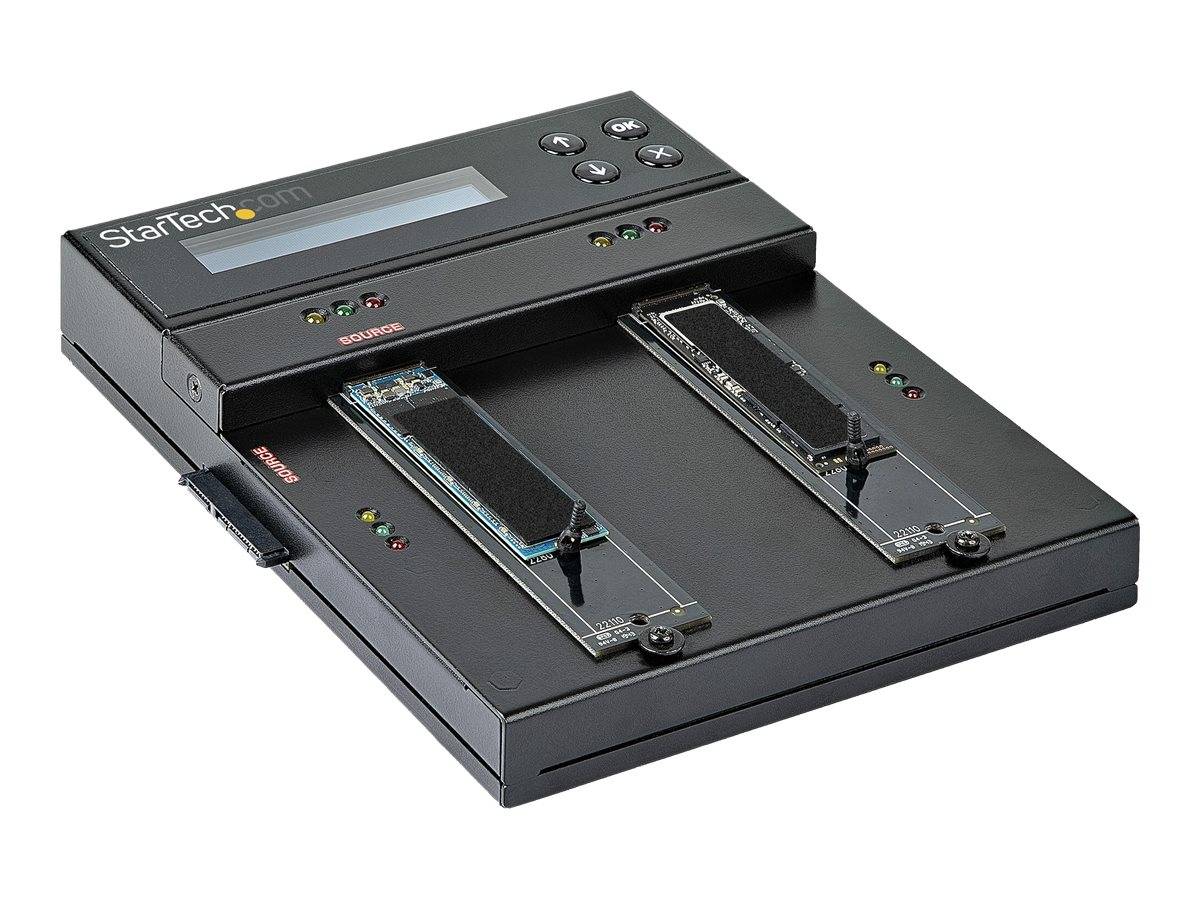 StarTech.com Selbständiger M.2 SATA & M.2 NVMe Duplikator und Löscher - SATA/SSD Festplatten klonen/löschen für M.2 PCIe