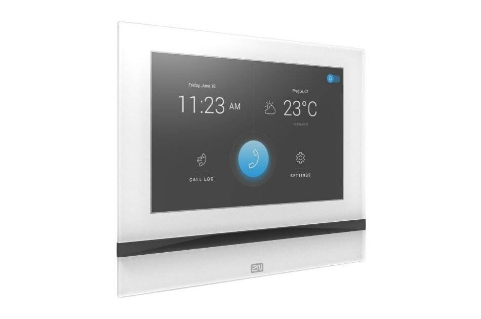 2N Indoor View White, Netzwerk Innensprechstelle, 7" Touch Display, für 2N IP Türsprechstelle, weiß