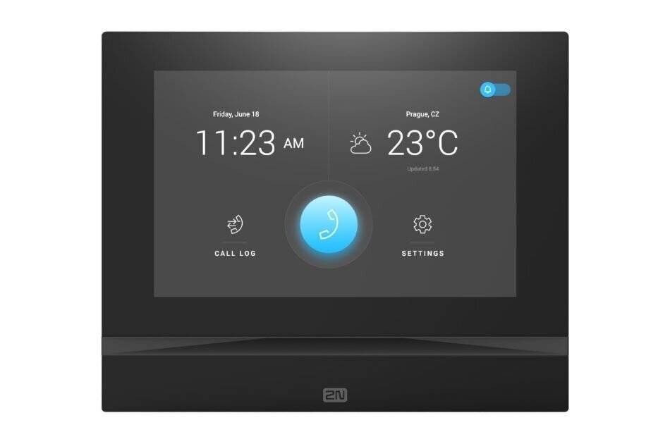 2N Indoor View Black, Netzwerk Innensprechstelle, 7" Touch Display, für 2N IP Türsprechstelle, schwarz