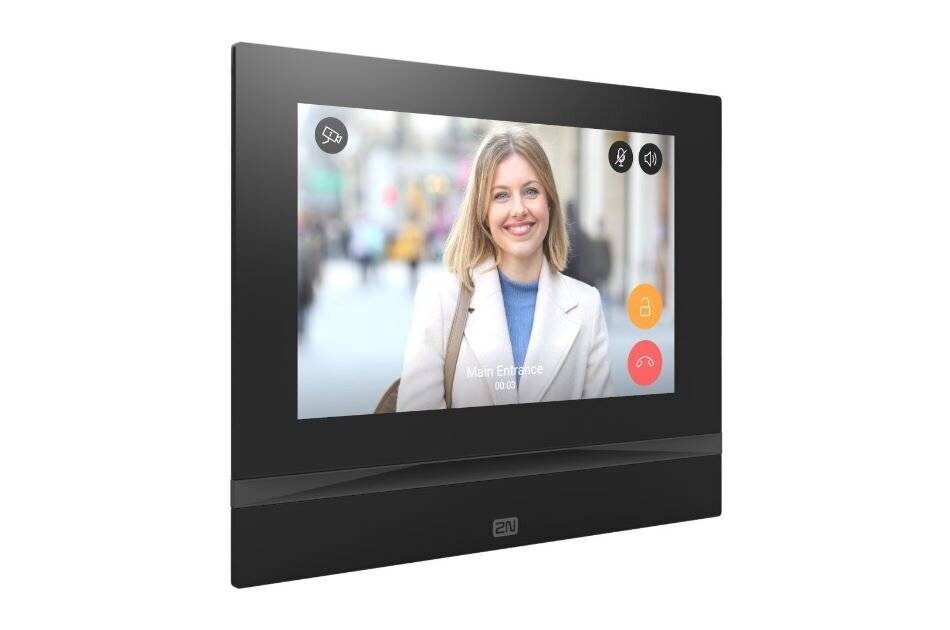 2N Indoor View Black, Netzwerk Innensprechstelle, 7" Touch Display, für 2N IP Türsprechstelle, schwarz