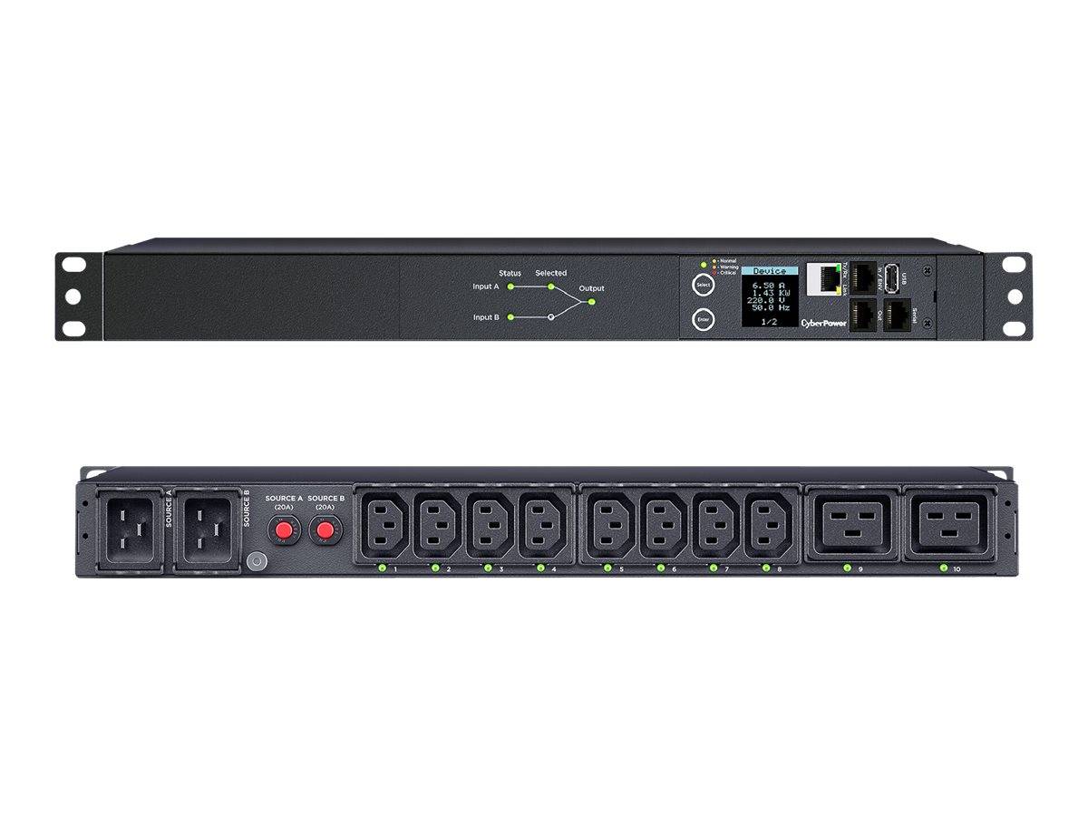 CYBERPOWER SYSTEMS - CyberPower Switched ATS PDU44005 - Stromverteilungseinheit (Rack - einbaufähig)