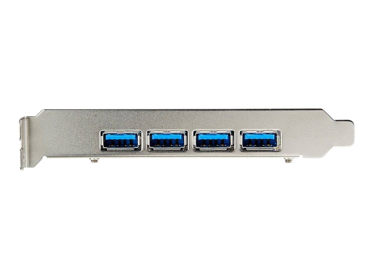 StarTech.com 4-Port USB PCIe Adapter - 10 Gbit/s USB 3.1/3.2 Gen 2 Typ-A PCI Express Erweiterungskarte mit 2 Controllern - 4x USB-A