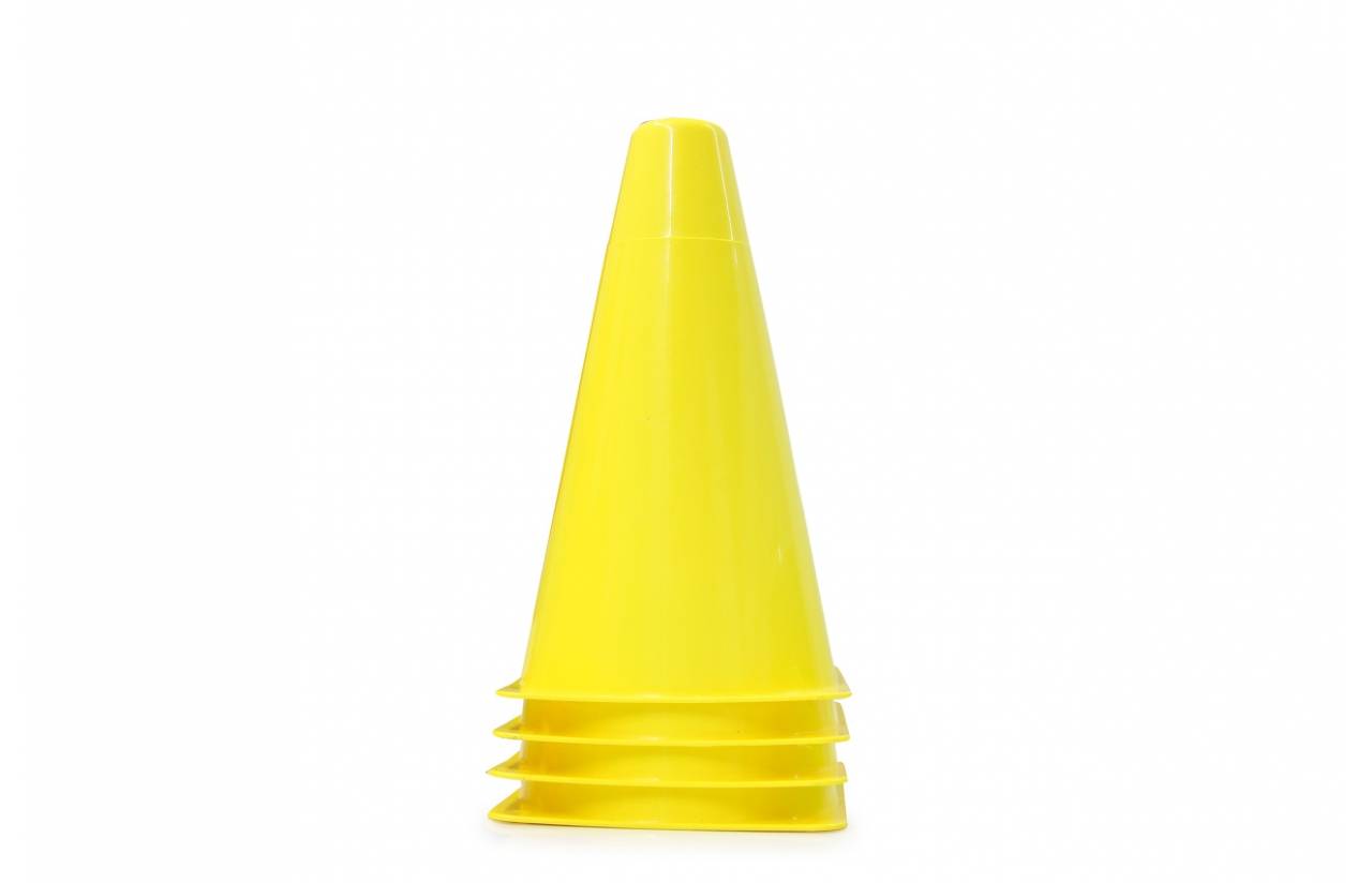 Jamara Pylonen Traffic gelb VE4, Verkehrskegel, Gelb, 4 Stück(e), Kunststoff, 100 mm, 170 mm