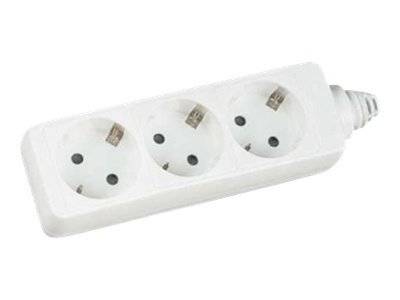 INLINE - Steckdosenleiste - 3-fach Schutzkontakt - weiß - 5m