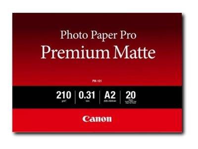 Canon Pro Premium PM-101 - Glatt matt - 310 Mikron - warmer weißer Ton - A2 (420 x 594 mm)