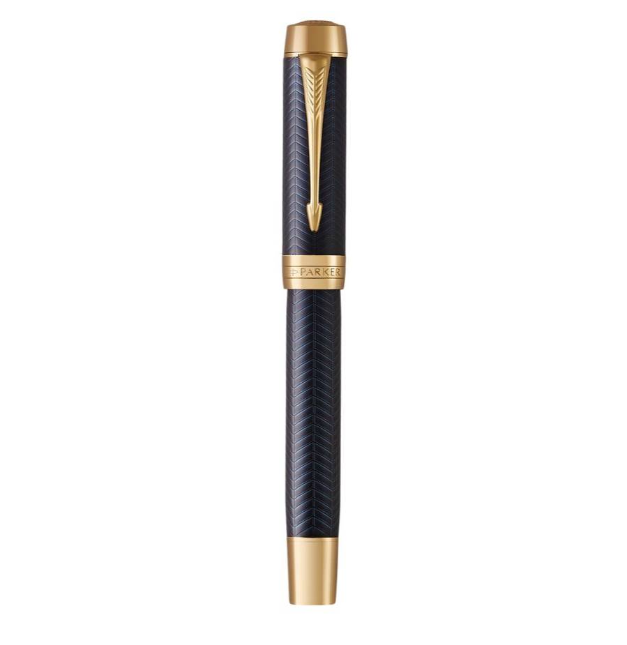 Parker Duofold, Blau, Kartuschenfüllsystem, Blau, Gold, Gold/Rhodium, Medium