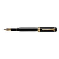 Parker Duofold, Schwarz, Blau, Edelharz, Harz, Gold/Rhodium, Medium