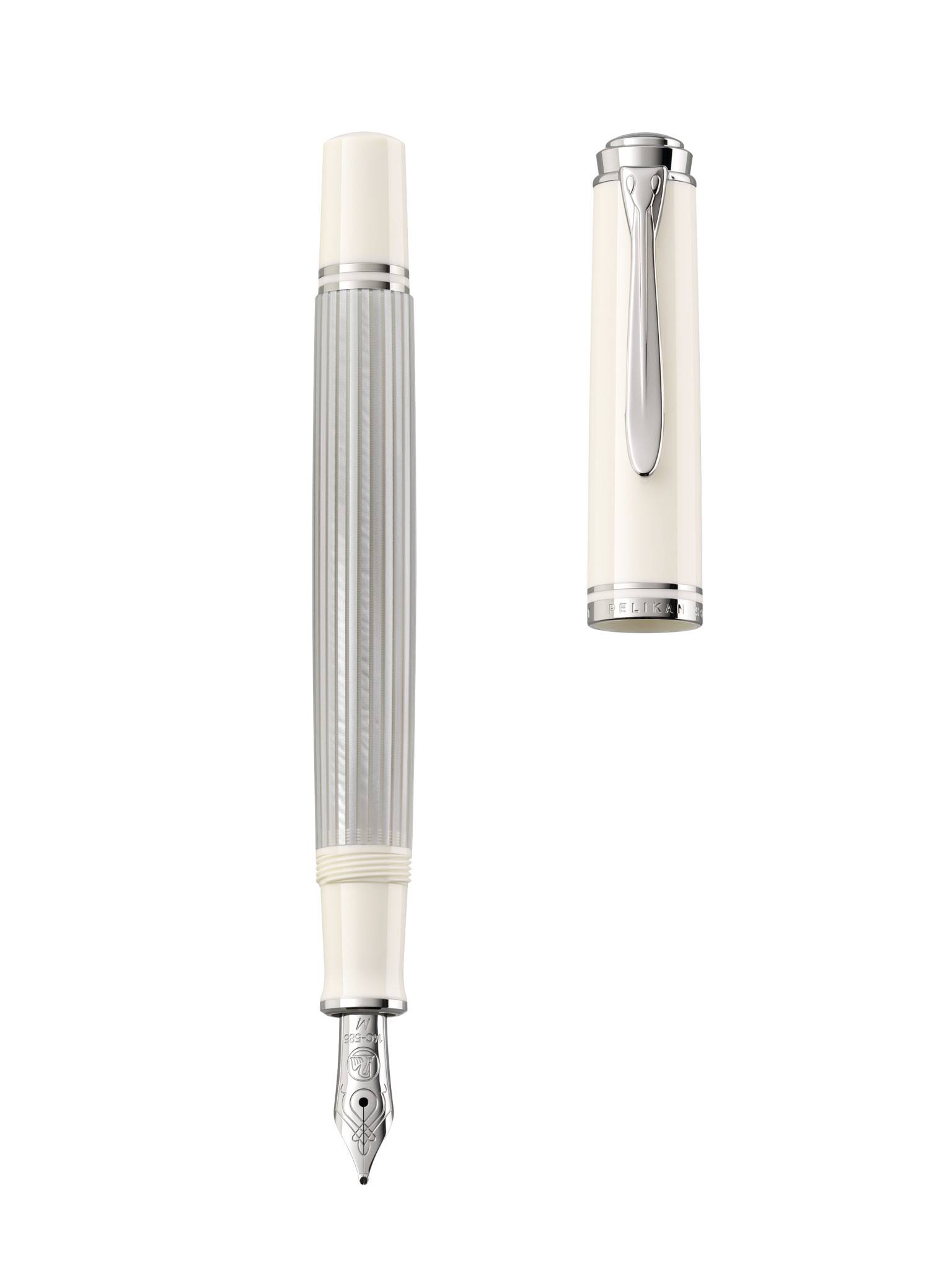 Pelikan 815406, Silber, Weiß, Rundspitze, 1 Stück(e)