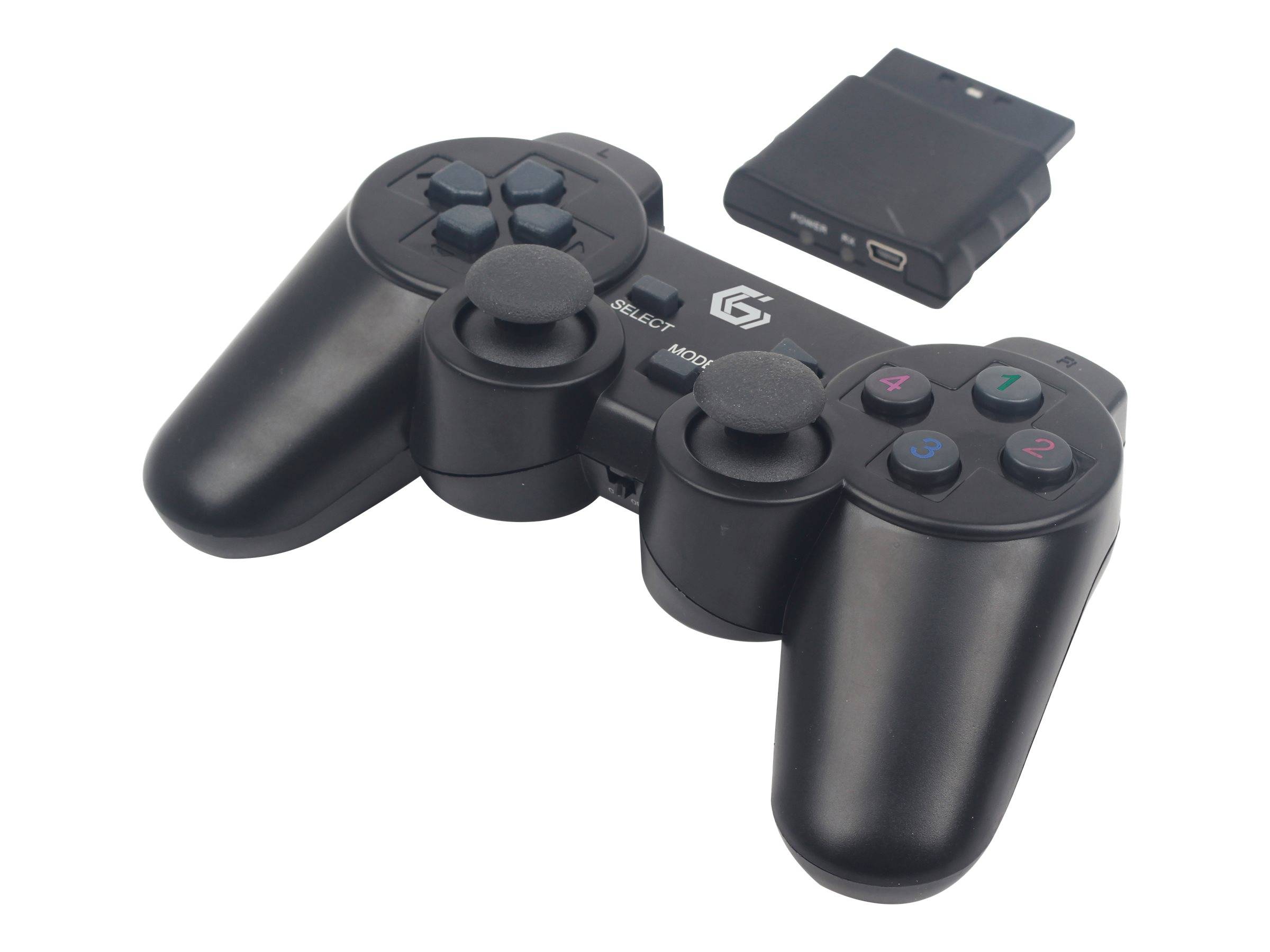 GEMBIRD JPD-WDV-01 - Game Pad - 12 Tasten - kabellos - 2.4 GHz (Packung mit 2)