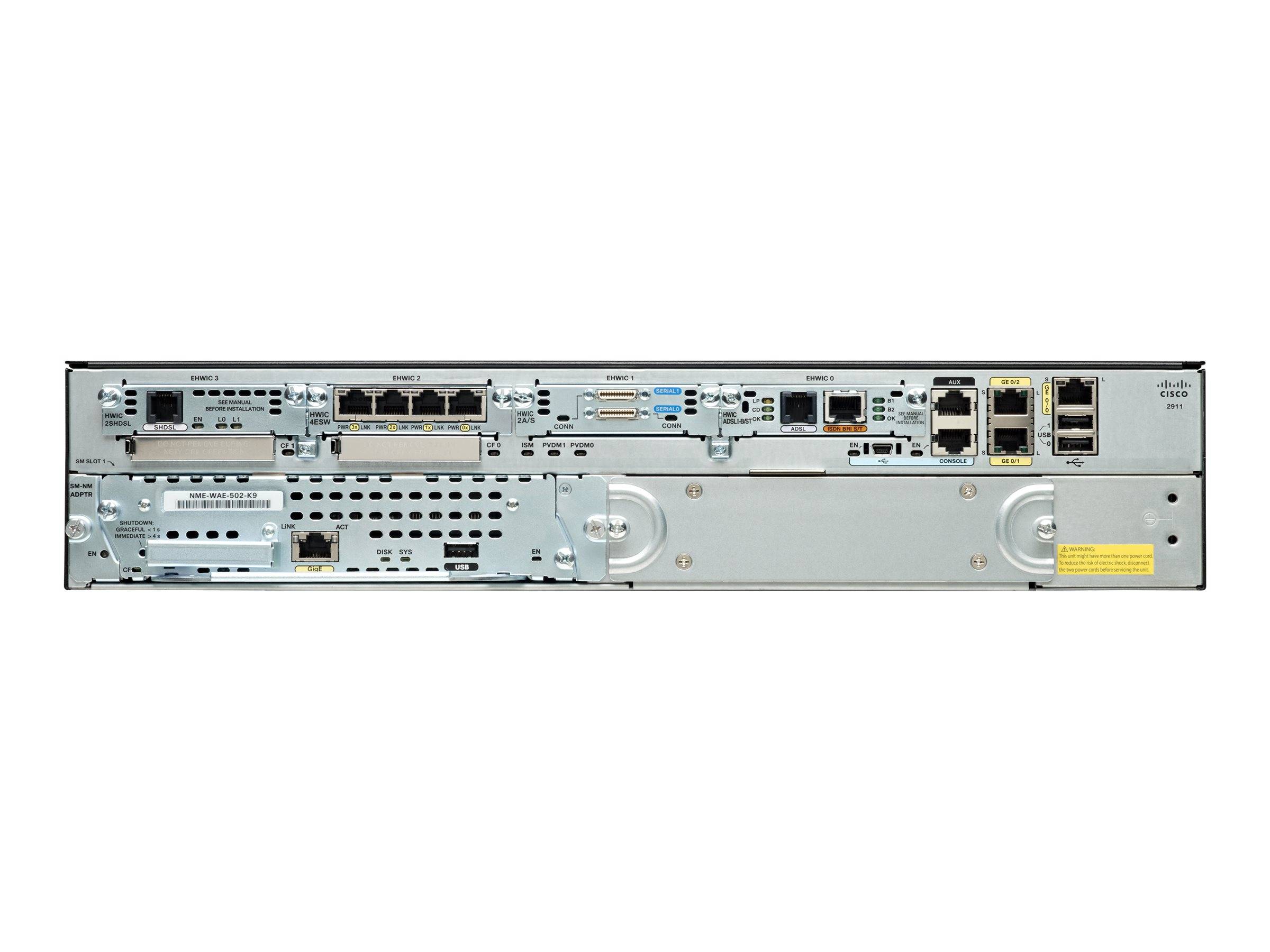 Cisco 2911 VPN ISM Module HSEC Bundle - Router