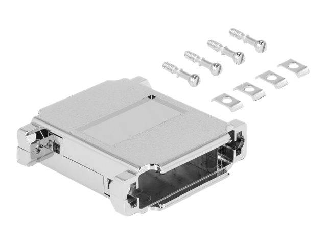 Delock - D-Sub 25-poliges Steckergehäuse - Metallized (Packung mit 2)