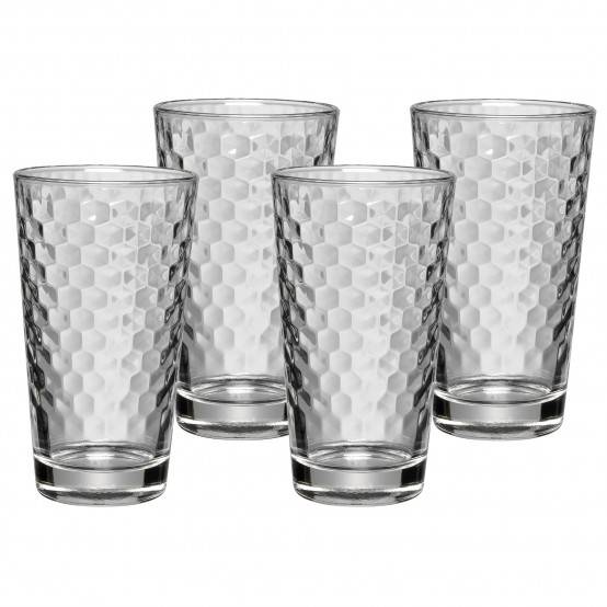 WMF Latte Macchiato Set 4-teilig, Transparent, Glas, Rund, 4 Stück(e), Coffee Time, 280 ml