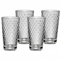 WMF Latte Macchiato Set 4-teilig, Transparent, Glas, Rund, 4 Stück(e), Coffee Time, 280 ml