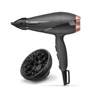 BaByliss Smooth Pro 2100, AC, 29,4 m/s, 106 m³/h, Schwarz, Rosa-Goldfarben, Einfarbig, Hängeschlaufe