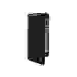 Hama Essential Line "Slim Pro" Booklet - Flip-Hülle für Mobiltelefon - Polyurethan - Schwarz - für Apple iPhone SE (2. Generation)