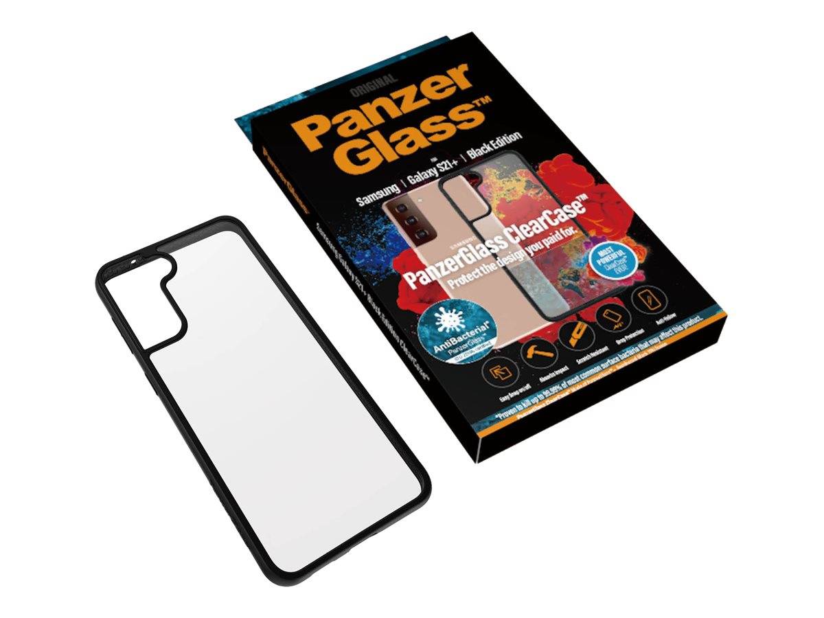 PanzerGlass ClearCase - Black Edition - hintere Abdeckung für Mobiltelefon - Temperglas, Thermoplastisches Polyurethan (TPU)