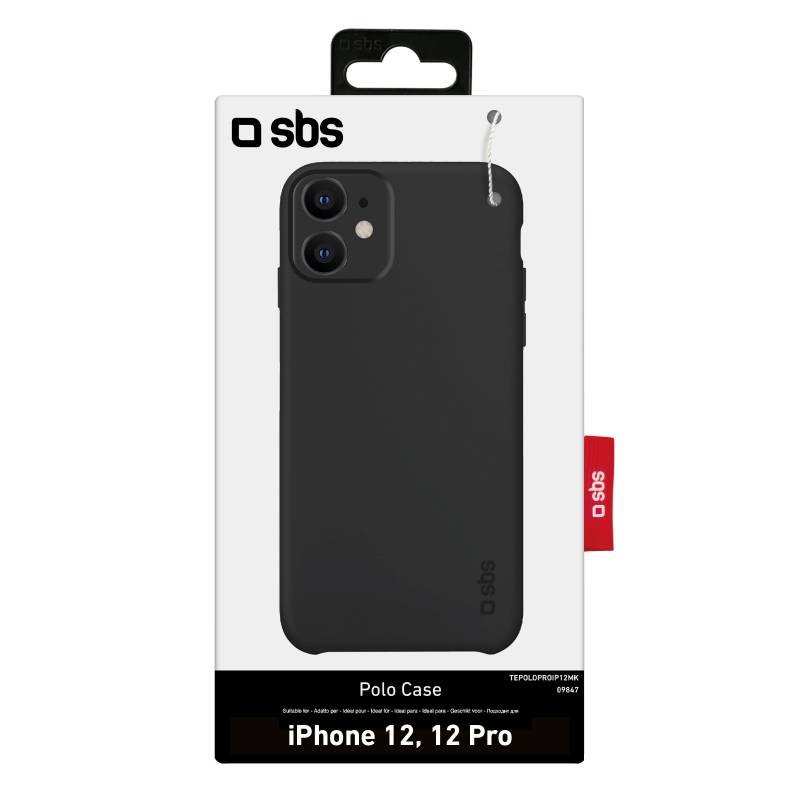SBS Polo One, Cover, Apple, iPhone 12/12 Pro, 15,5 cm (6.1 Zoll), Schwarz