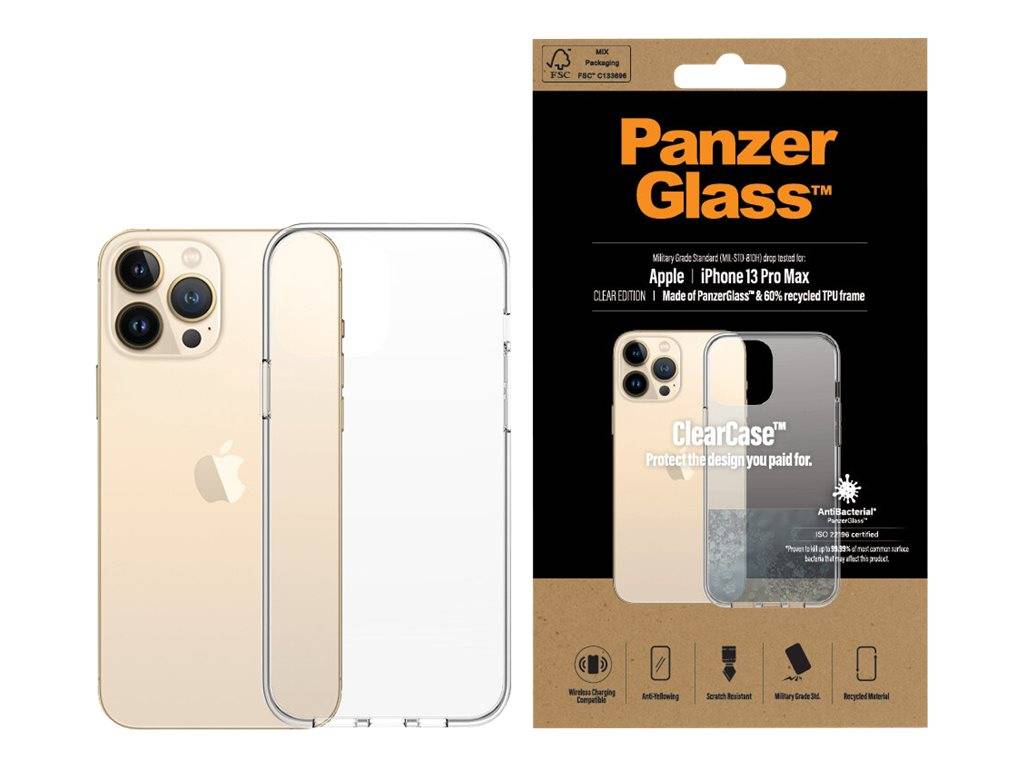 PanzerGlass ClearCase - Hintere Abdeckung für Mobiltelefon - Temperglas, Thermoplastisches Polyurethan (TPU)