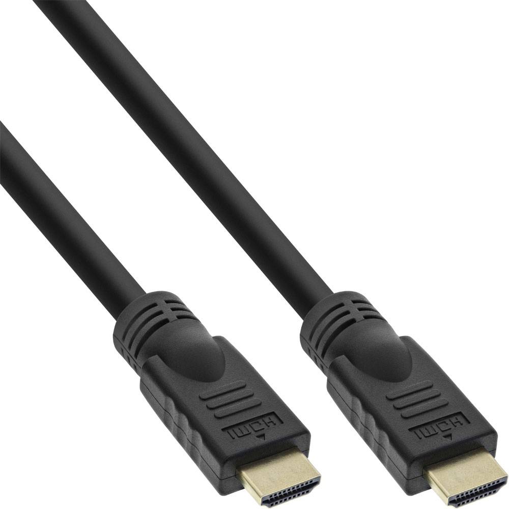 INLINE - HiD HDMI Kabel - HDMI-HS mit Eth, - Premium - 4K2K - ST / ST - gold - 15m