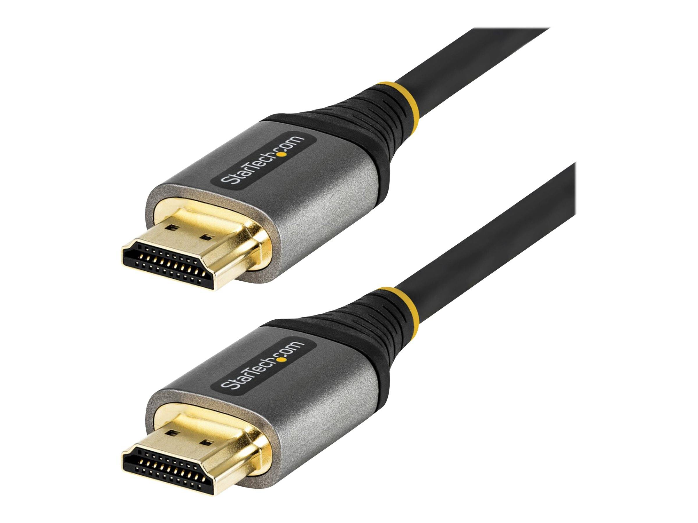 StarTech.com 2m Premium zertifiziertes HDMI 2.0 Kabel - High Speed Ultra HD 4K 60Hz HDMI Kabel mit Ethernet - HDR10, ARC