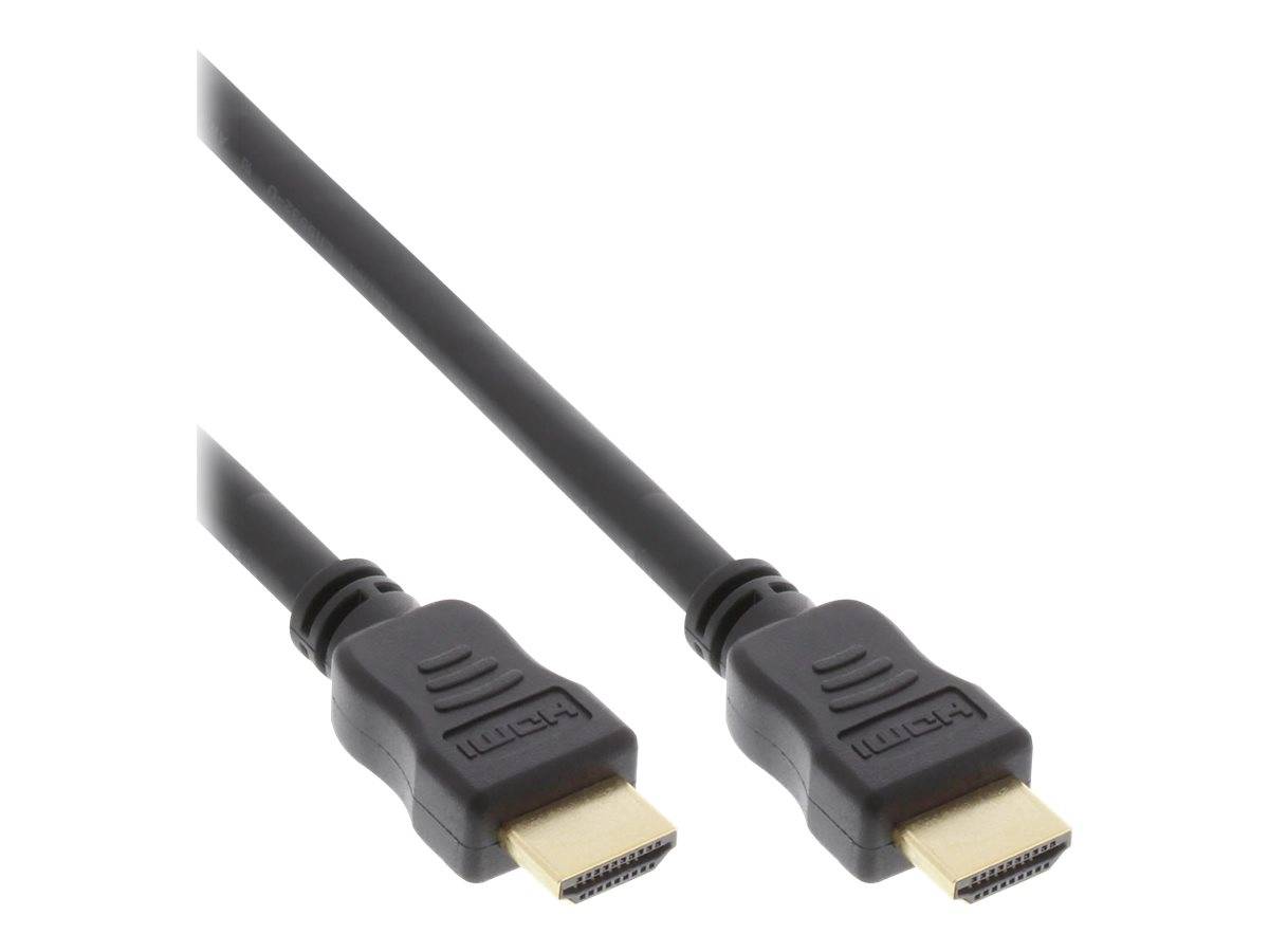 INLINE - HDMI-High Speed Kabel mit Ethernet - Premium - 4K2K - ST/ST - schwarz - 7,5m