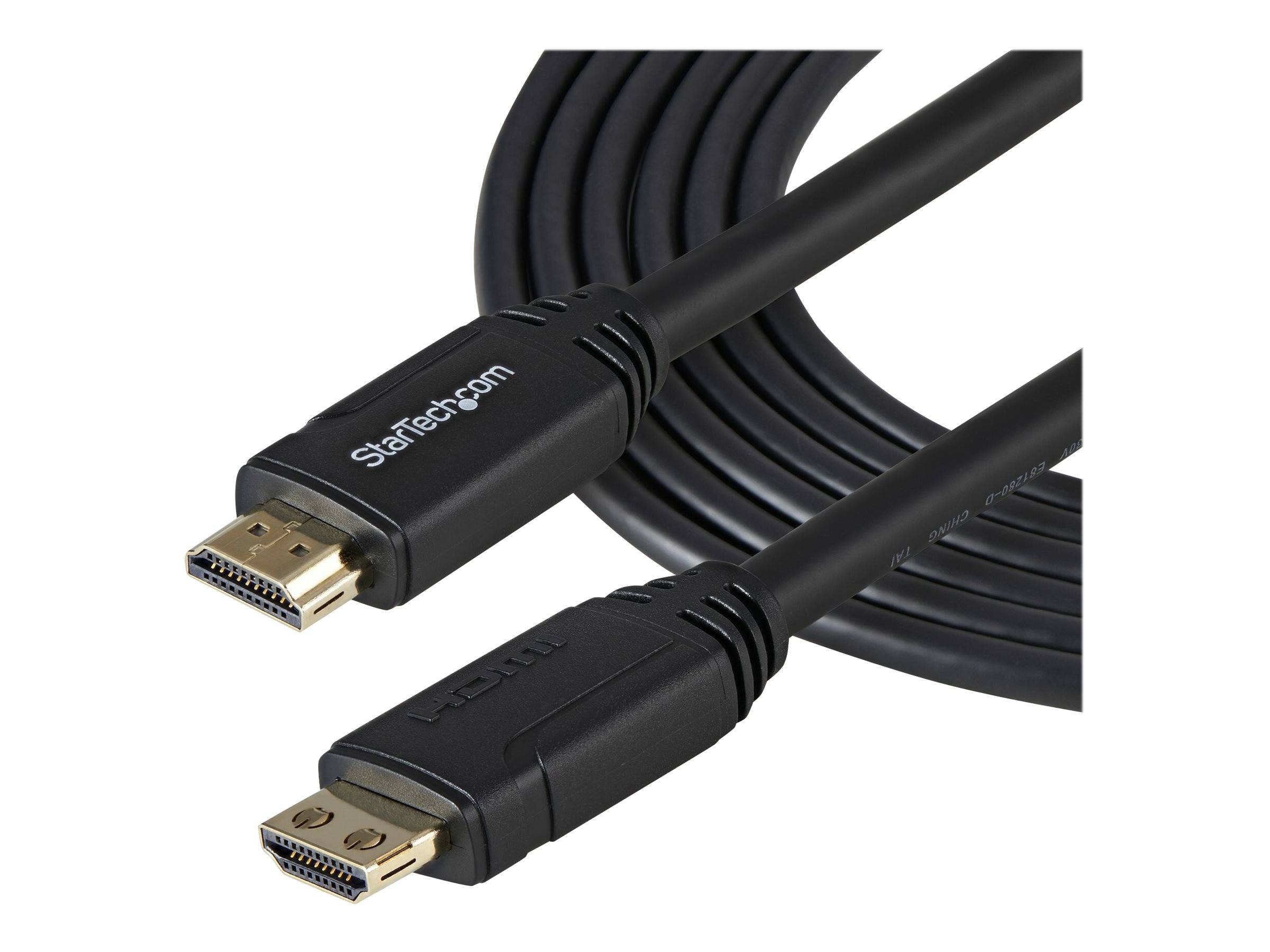 StarTech.com 3m HDMI 2.0 Kabel mit Riegel - 4K 60Hz Premium zertifiziertes High Speed HDMI Kabel mit Ethernet - HDR10, 1