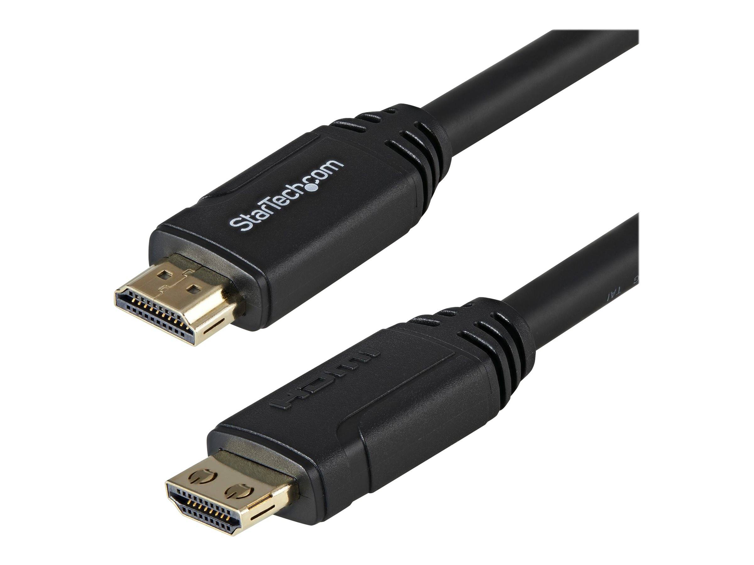 StarTech.com 3m HDMI 2.0 Kabel mit Riegel - 4K 60Hz Premium zertifiziertes High Speed HDMI Kabel mit Ethernet - HDR10, 1