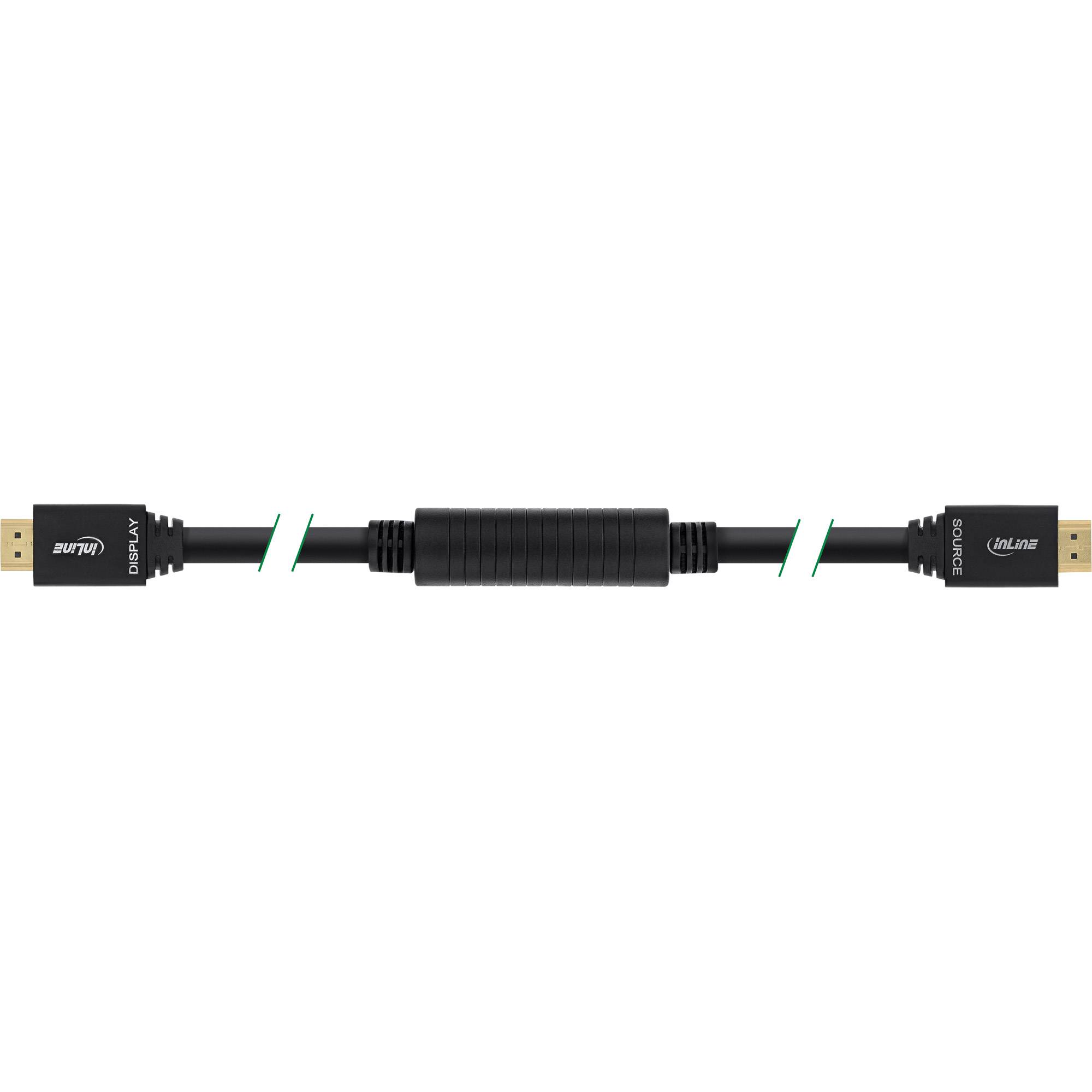 InLine High Speed - HDMI mit Ethernetkabel - HDMI männlich bis HDMI männlich