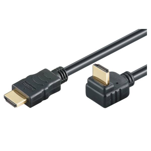 M-CAB High Speed - HDMI mit Ethernetkabel - HDMI männlich bis HDMI männlich gewinkelt