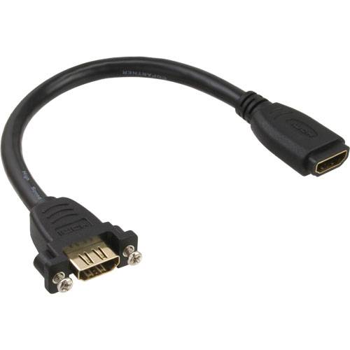 INLINE - HDMI Adapterkabel zum Einbau - HDMI A Buchse/Buchse - vergoldete Kontakte