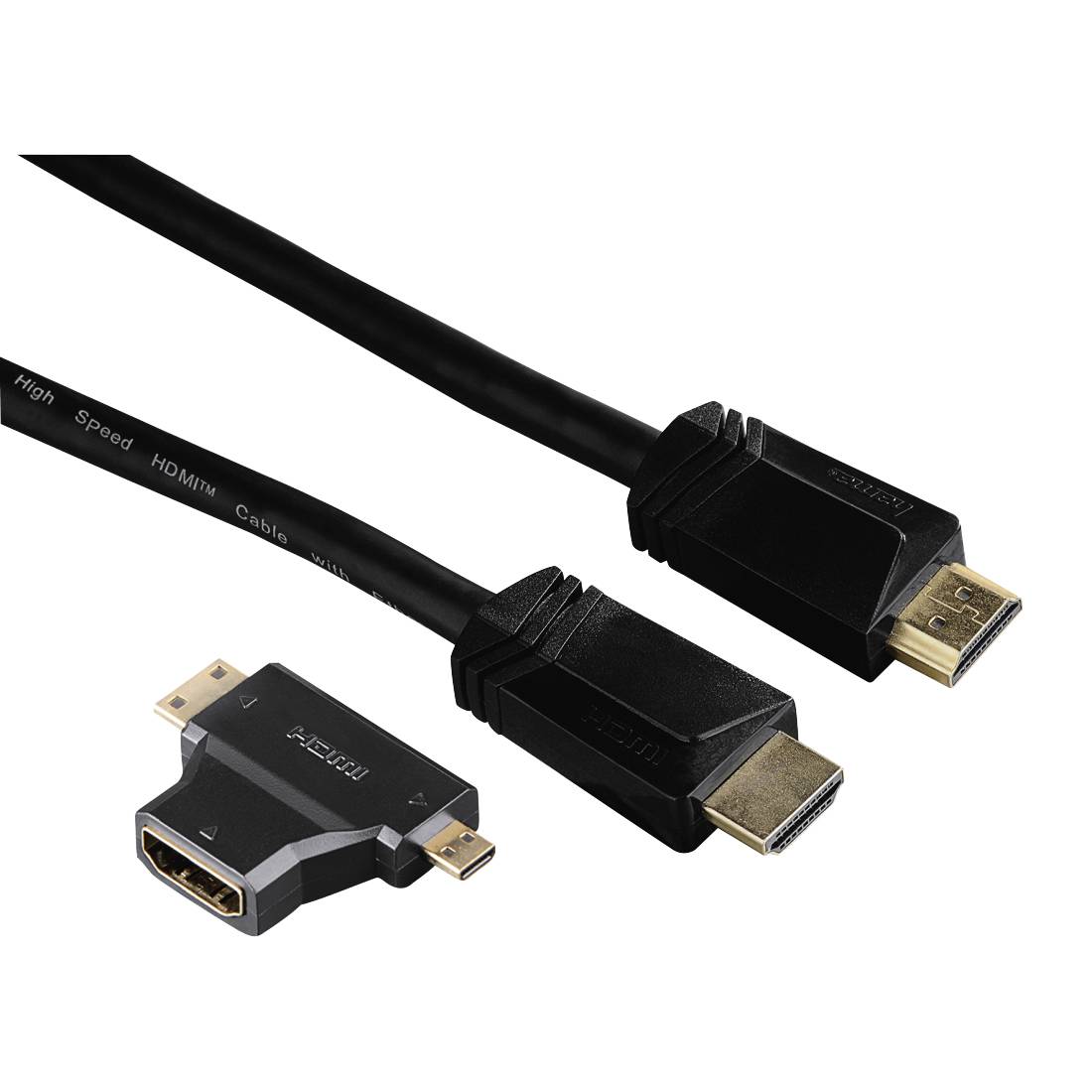 Hama High Speed HDMI with Ethernet - Highspeed Video-/Audio-/Netzwerkkabelsatz
