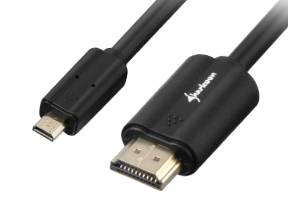 Sharkoon - HDMI mit Ethernetkabel - mikro HDMI (M)