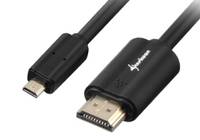 Sharkoon - HDMI mit Ethernetkabel - mikro HDMI (M)