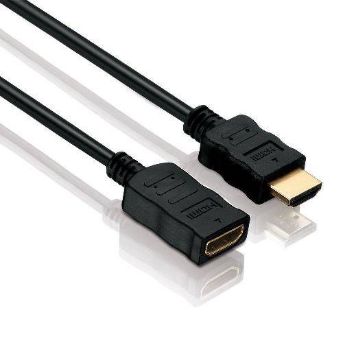PureLink HDMI A M/F 1.5m, 1,5 m, HDMI Typ A (Standard), HDMI Typ A (Standard), Schwarz