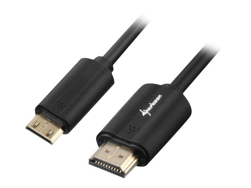 Sharkoon - HDMI mit Ethernetkabel - mini HDMI (M)