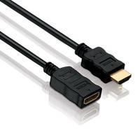 PureLink HDMI A M/F 0.5m, 0,5 m, HDMI Typ A (Standard), HDMI Typ A (Standard), Schwarz