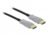 Delock - High Speed - HDMI-Kabel - HDMI männlich bis HDMI männlich - 70 m - Glasfaser - Schwarz - Active Optical Cable (AOC)