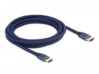 Delock - Ultra High Speed HDMI-Kabel - HDMI männlich bis HDMI männlich - 3 m - Dreifachisolierung - Blau - hauchvergoldete Kontakte, unterstützt 8K