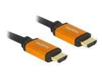 Delock - High Speed - HDMI-Kabel - HDMI männlich bis HDMI männlich - 3 m - Dreifachisolierung - Schwarz, Gold - Dolby DTS-HD Master Audio-Unterstüt