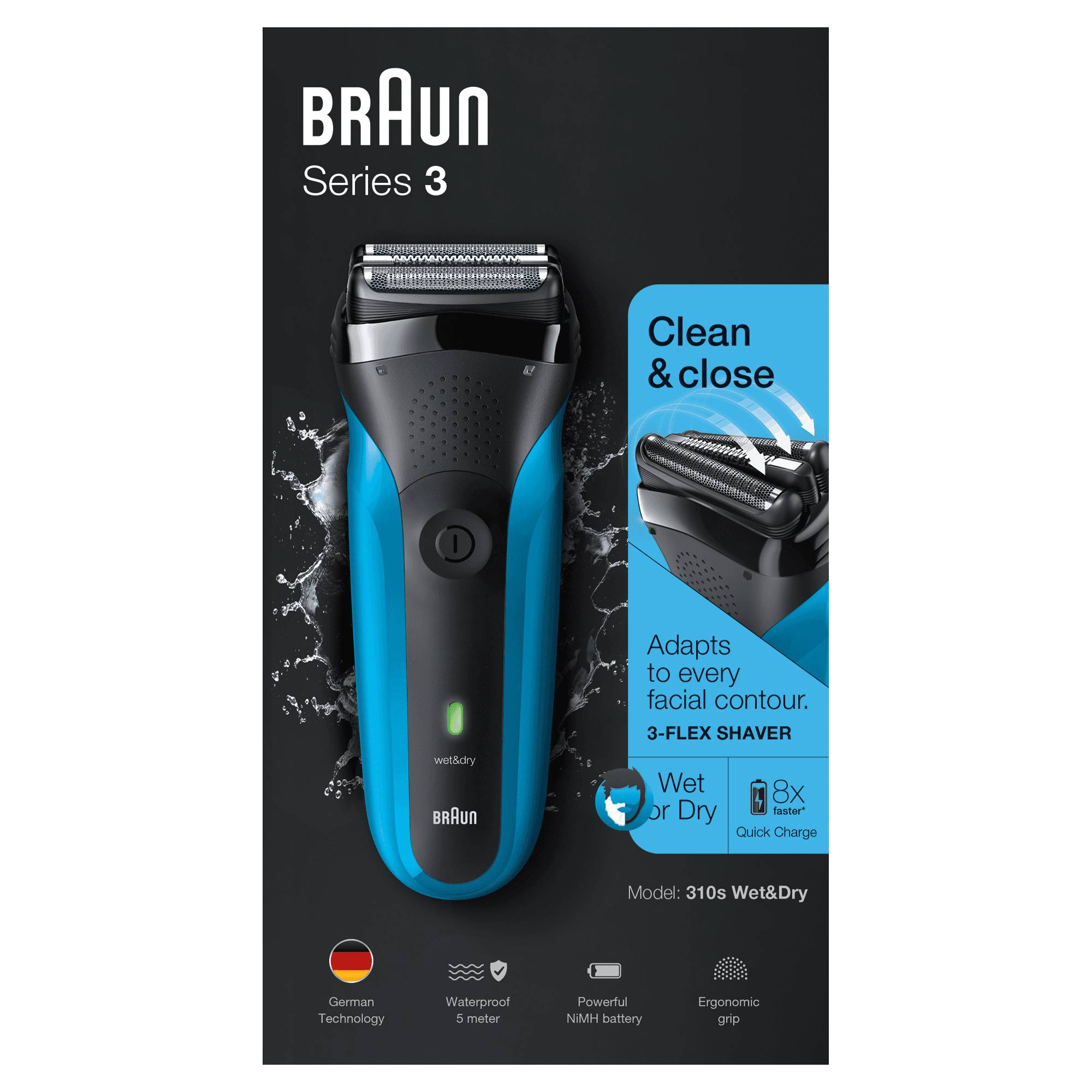 Braun Series 3 310s - Rasierer - schnurlos